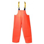 Orange fishing bib without protection