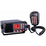 Mobile VHF transceiver with fixed base