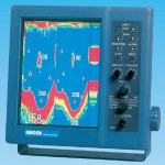 Professional dual frequency  echosounder with sunlight visible display